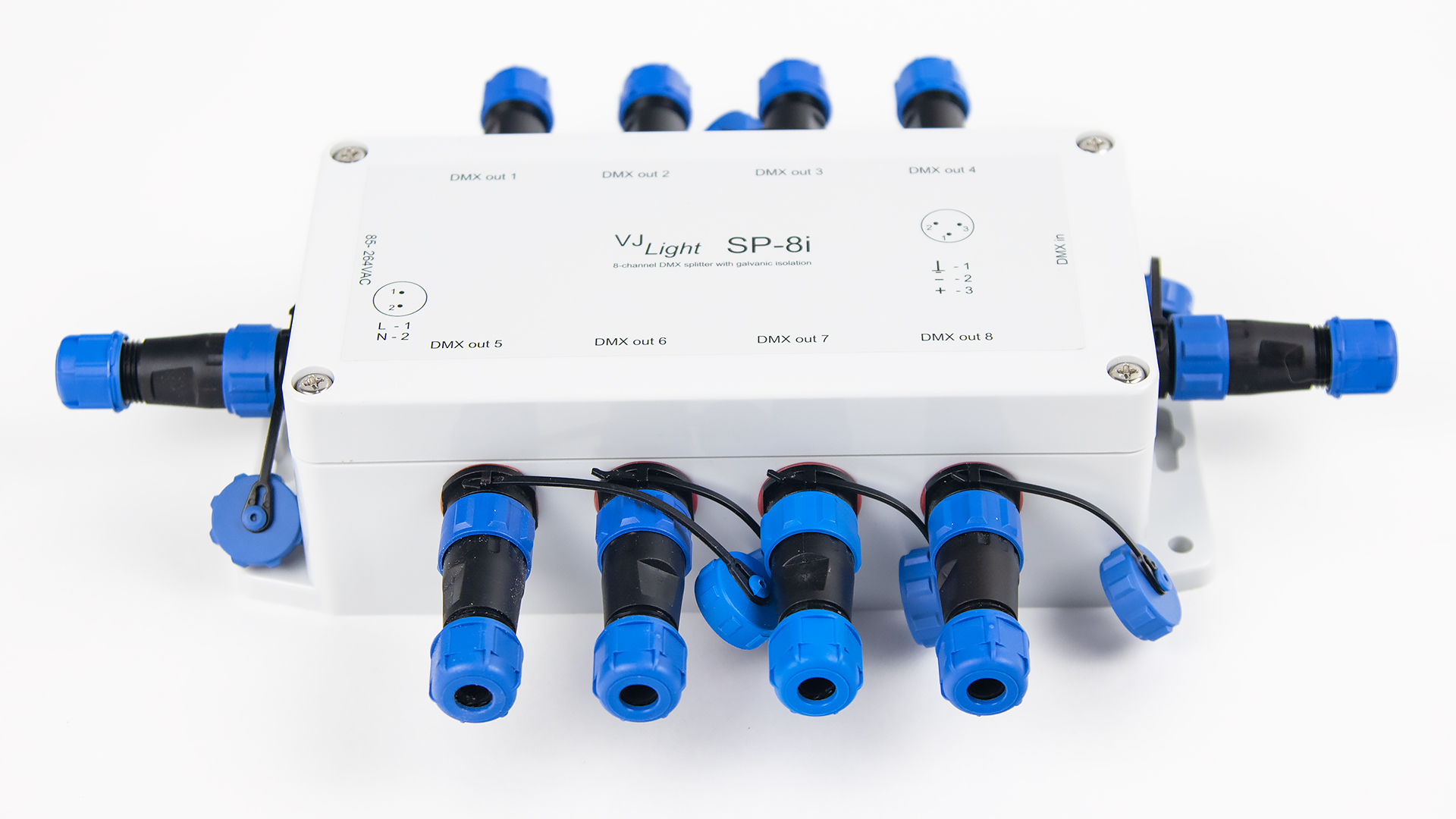 IP68 (IP67) DMX сплиттеры-усилители с двойной гальванической развязкой и индикаторами.